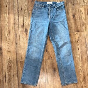 Aritzia Denim Forum Light Blue Straight Jeans